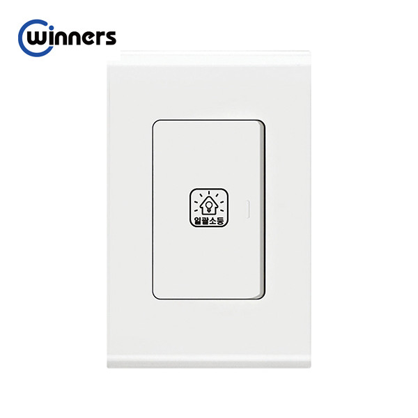 Công tắc công suất cao một chiều Winners WNS1-B10106 sản xuất tại Hàn Quốc, chất liệu nhựa chống cháy, sử dụng điện 220VAC phù hợp lắp cho các đế âm tường chữ nhật tại Việt Nam