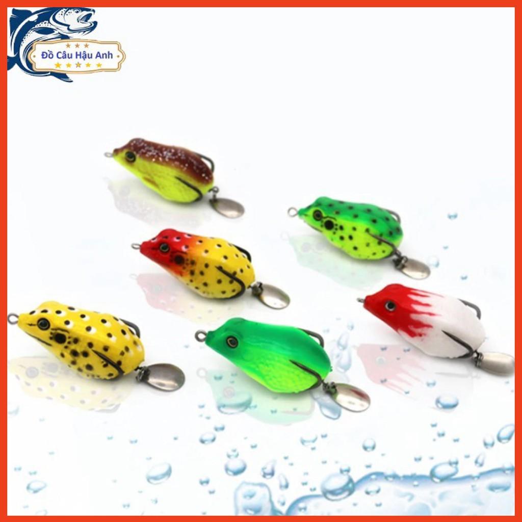 Mồi câu lure Nhái Hơi Lưng Đốm có thìa lưỡi siêu bén ( giá siêu khuyến mại )
