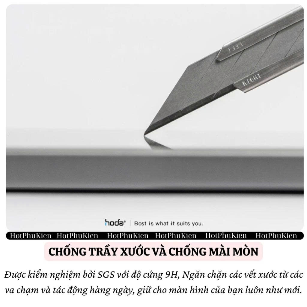 Kính Cường Lực HODA Glass Screen Cho iPad Pro / Air 6 (11 inch &amp; 13 inch – M4, M2, 2024) – Độ Cứng 9H, Full HD, Vát 2.5D - Hàng nhập khẩu