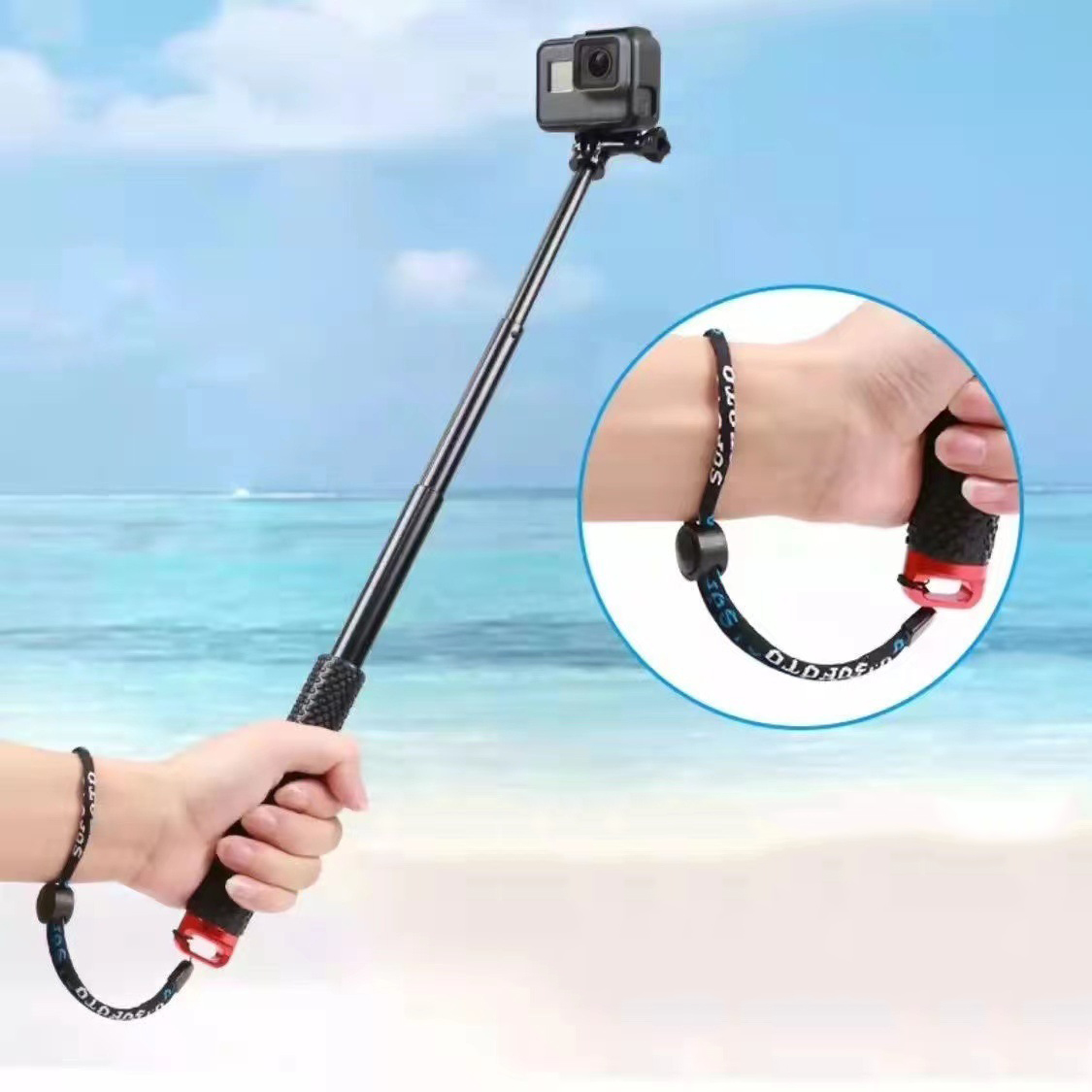 Gậy GoEasy pole mini nhỏ gọn chỉ 19cm dùng cho camera hành động GoPro, Sjcam, Xiaomi Yi Action, Osmo Action