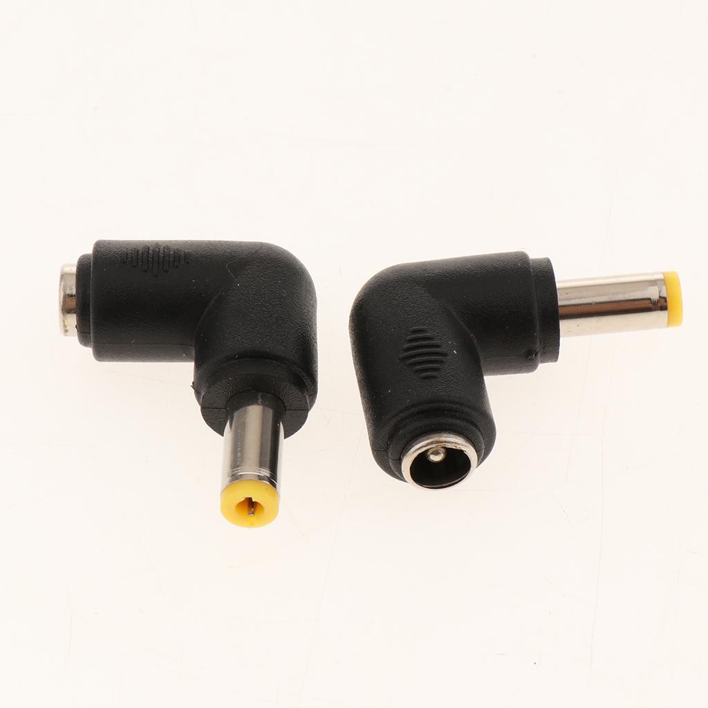 Right Angle Female DC Power Plug Adapter Cordless, 10 Pack DC