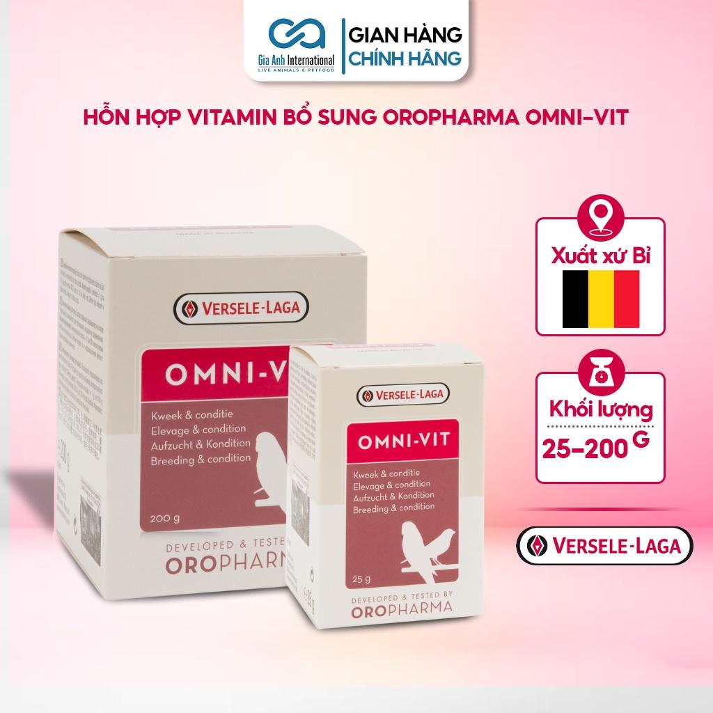 Vitamin Kích Đẻ Dành Cho Chim Sinh Sản - Versele-laga Oropharma Omni-Vit Dạng Bột, Tăng Đề Kháng Hộp 25g-200g