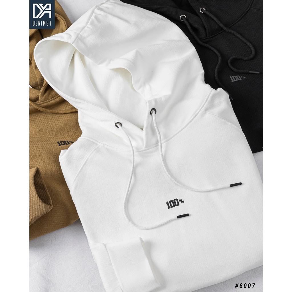 Áo hoodie nỉ nam100 PERCENT DENIMST 6007