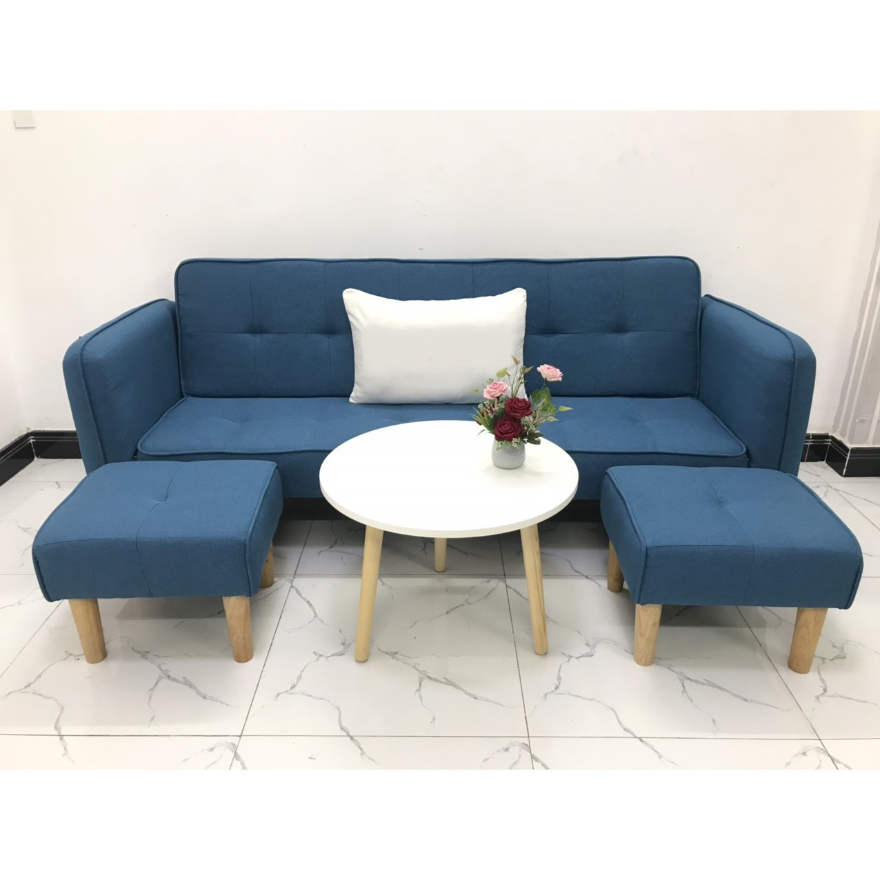 Bộ ghế sofa giường sofa bed tay vịn phòng khách sopha sivali06 salon