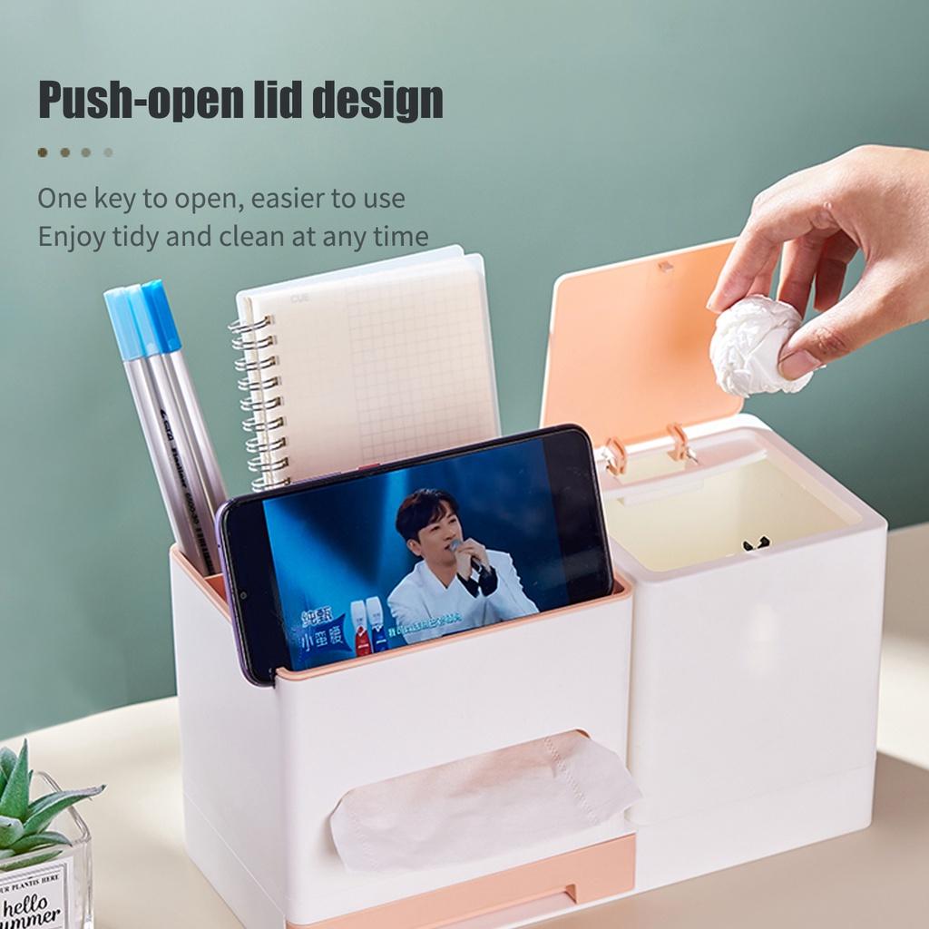 Hộp Đựng Khăn Giấy Đa Năng Để Bàn Tiện Dụng Giá Đỡ