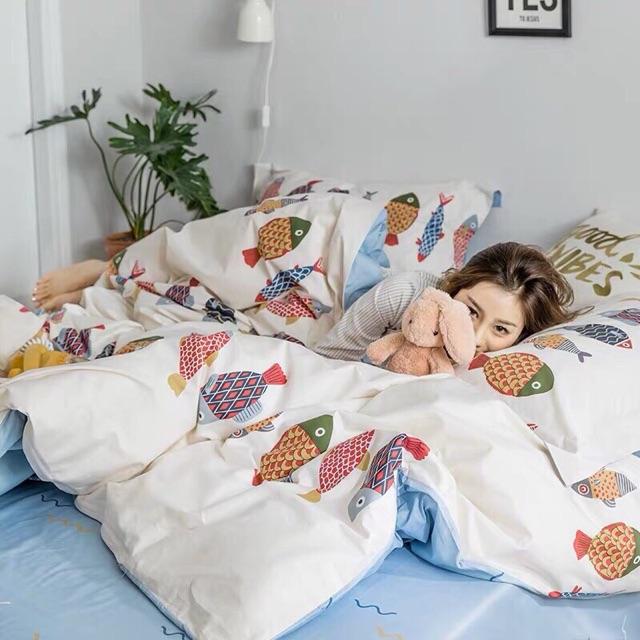 Set cotton Poly Con Cá Hàng Nhập Khẩu Nguyên Bộ Siêu Hot 2020