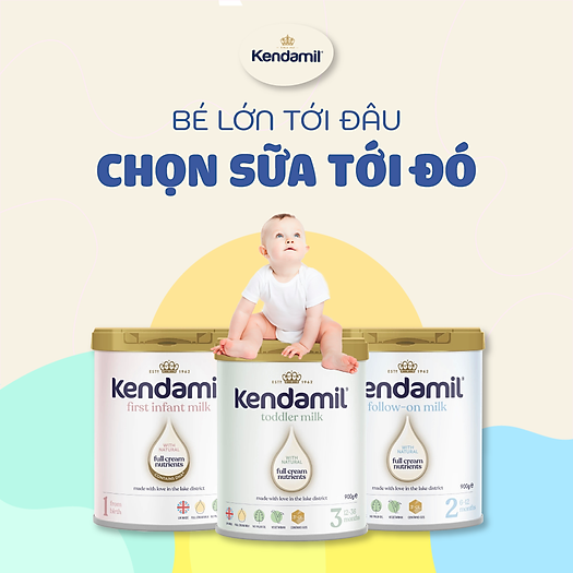 Sữa Công Thức Nguyên Kem Kendamil Số 3 900