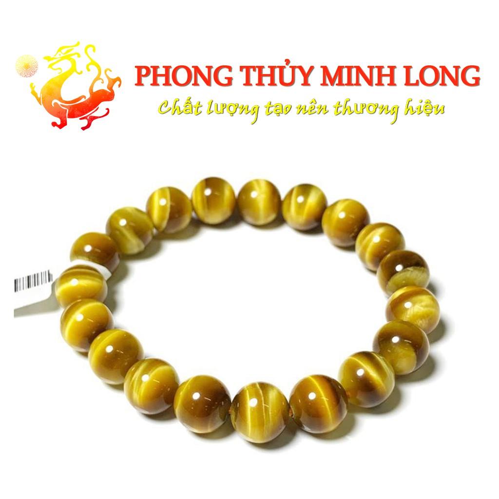 Vòng tay đá mắt hổ Vàng Tâm chất lượng 5A