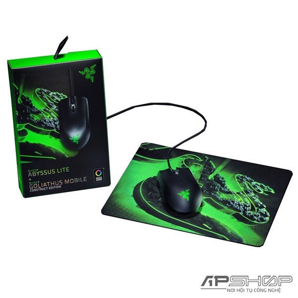 Bộ sản phẩm Razer Abyssus Lite-Razer Goliathus Mobile Construct Edition_RZ83-02730100-B3M1 - Hàng chính hãng