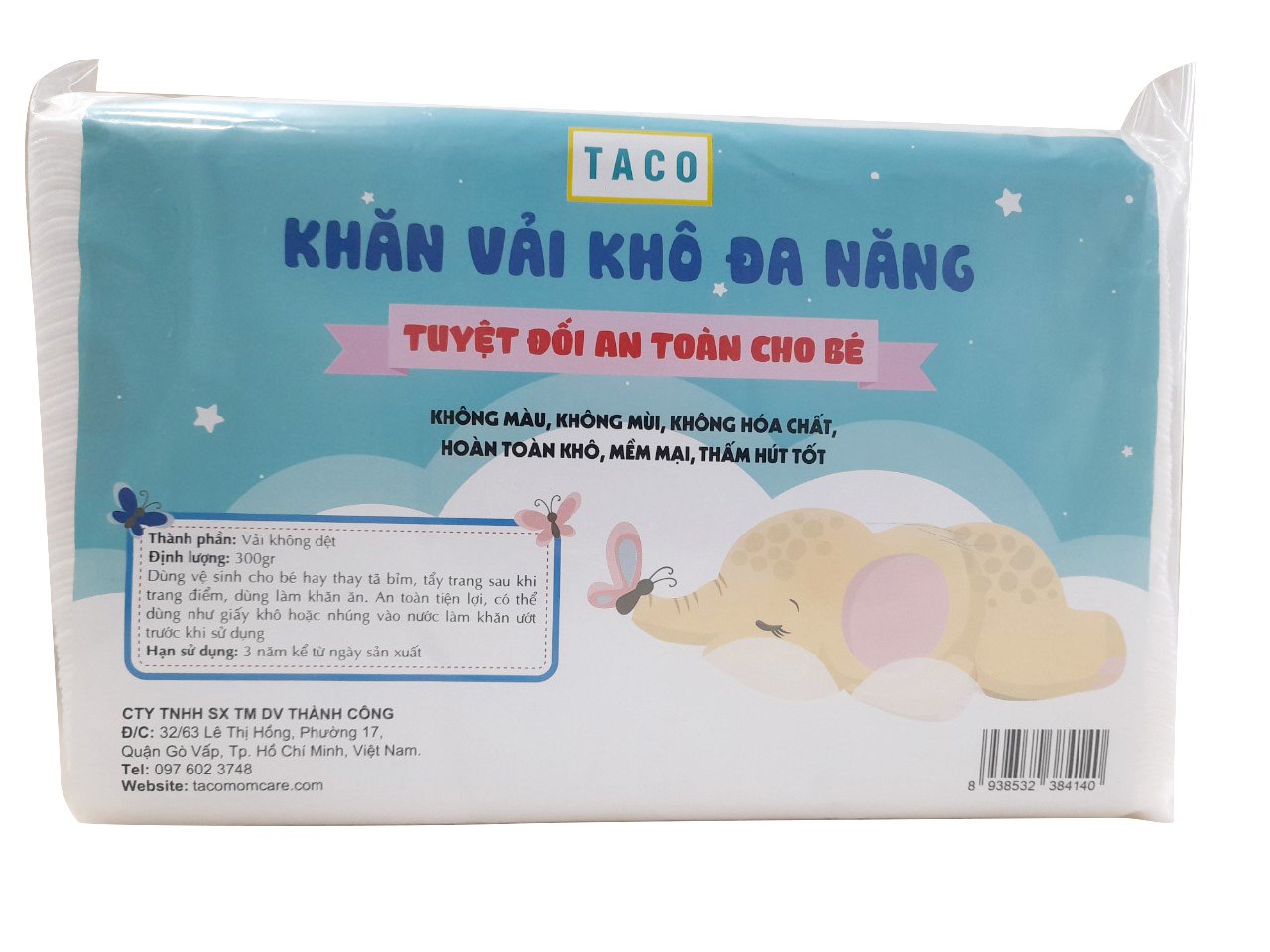 Khăn vải khô đa năng TACO 300gr