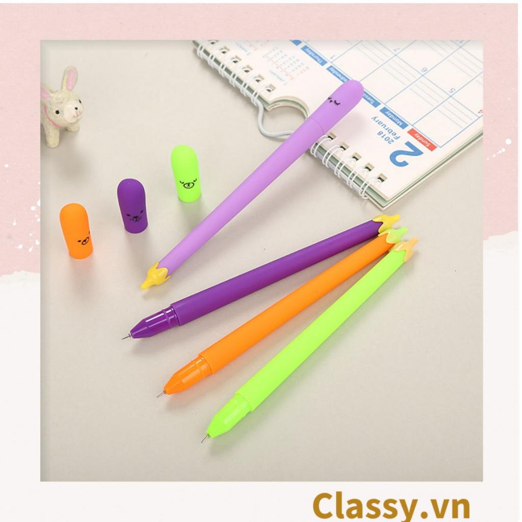 Bút gel hình trái cà Classy xinh xắn đáng yêu, mực đậm và đều PK1549