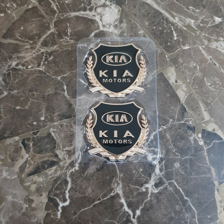 Bộ 2 logo bông lúa dán xe hơi, ô tô cao cấp