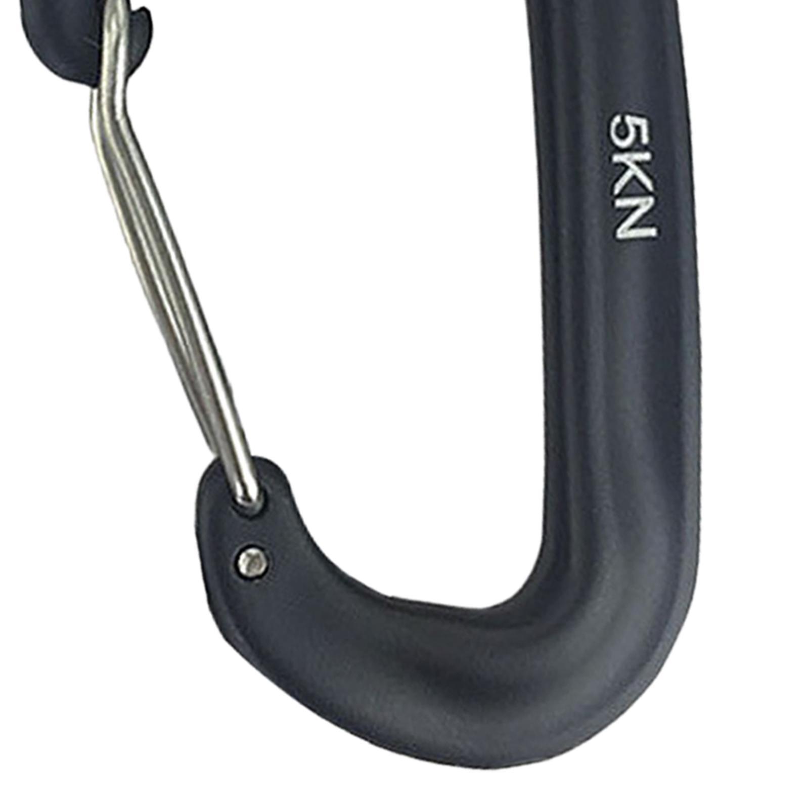 Metal Locking Carabiner Gadgets Keyring Heavy Duty 3 inch Small Carabiner Clip D Shaped Carabiner for Water Bottle Fishing Mountaineering