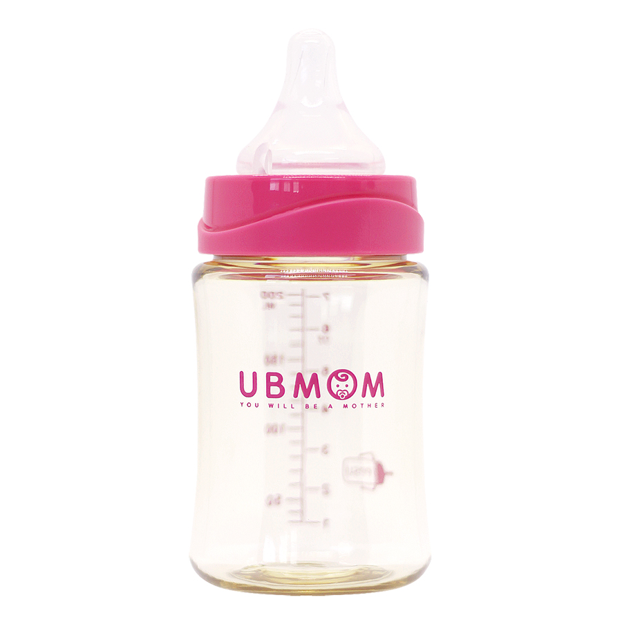 Bình sữa UBMOM PPSU cổ rộng (200ml)