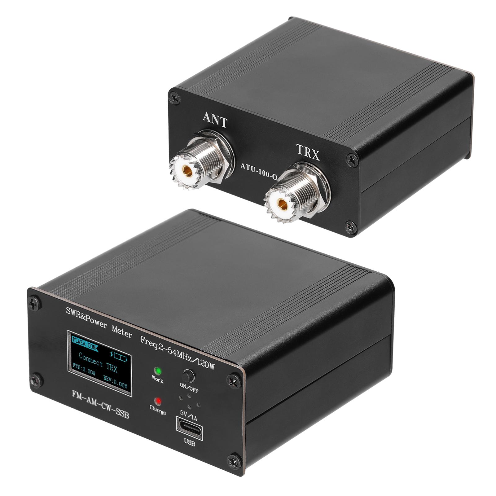 120W OLED Digital Display Power Standing-wave Meter HF Short Waves Power Meter Standing Waves Meter SWR Meter
