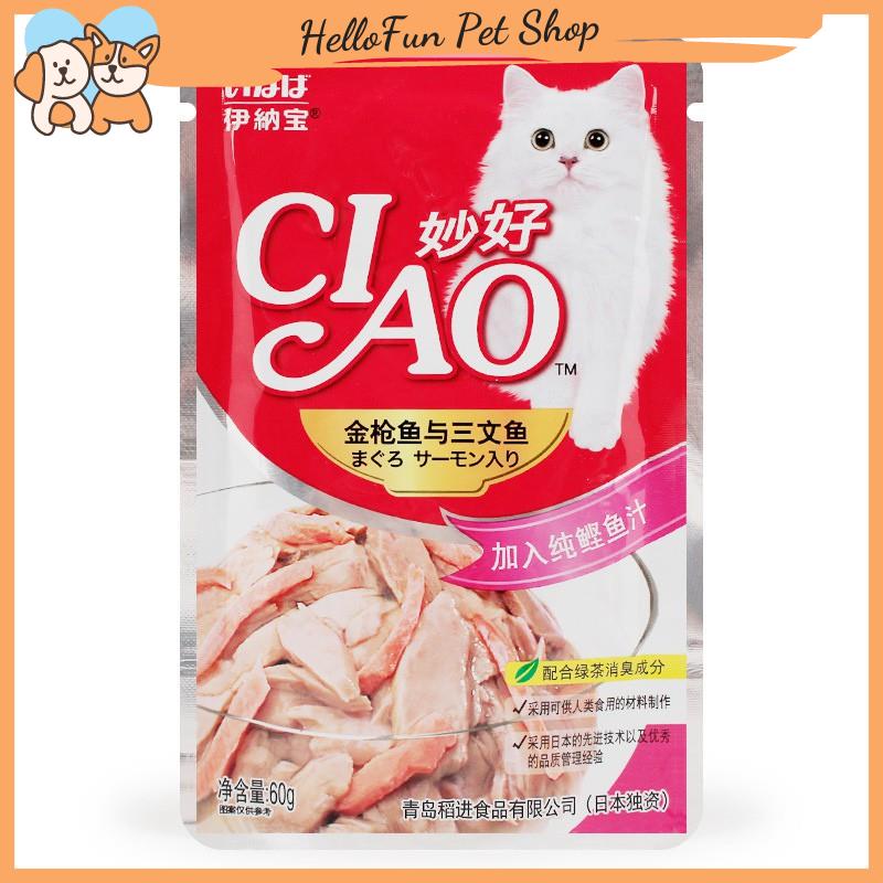 Pate Ciao dành cho mèo thơm ngon, bổ dưỡng (Gói 60g)