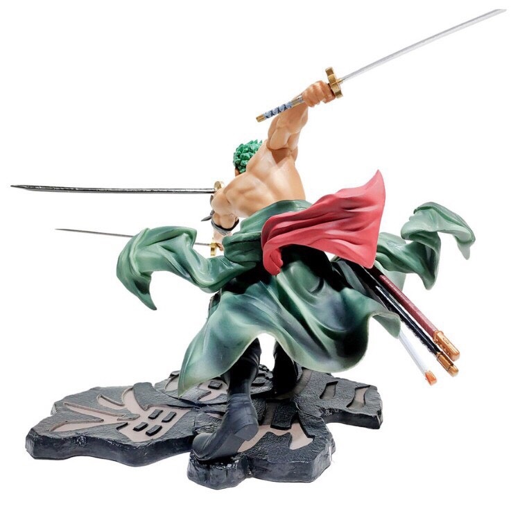 Mô hình One Piece RORONOA ZORO 3000 thế giới có 2 đầu 3 vòng hắc kiếm