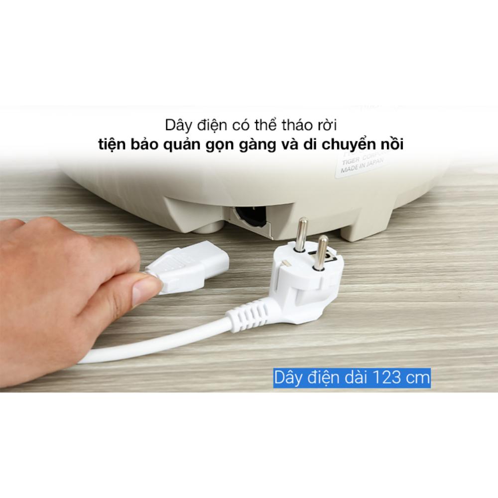 Nồi cơm điện tử Tiger 1.8 lít JBV-S18W - Hàng Chính Hãng
