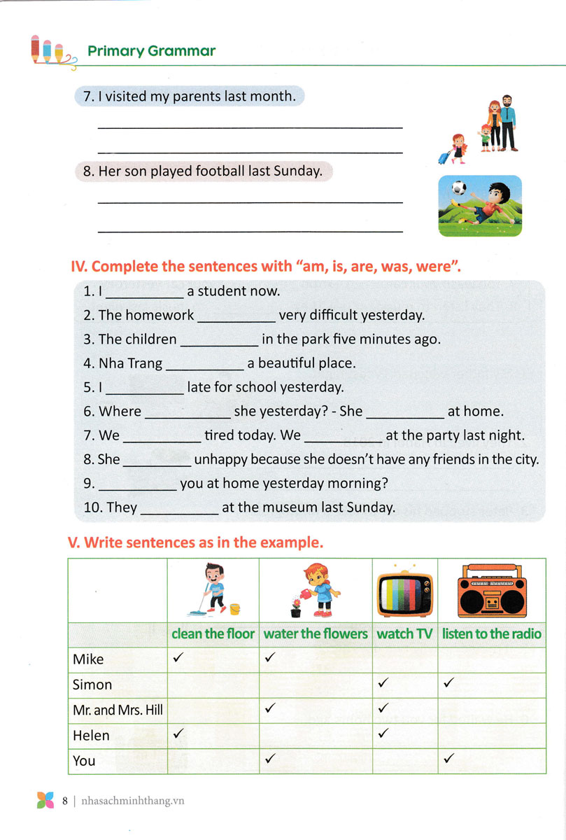 PRIMARY GRAMMAR - NGỮ PHÁP TIẾNG ANH THEO CHỦ ĐỀ LỚP 5 - TẬP 2_MT