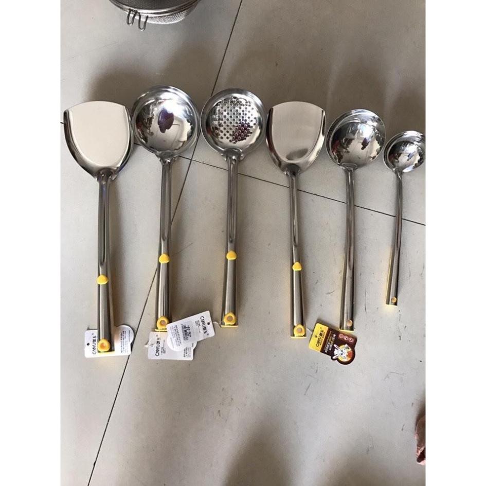 Bộ Muôi Inox Cao Cấp Cán Vàng TIM