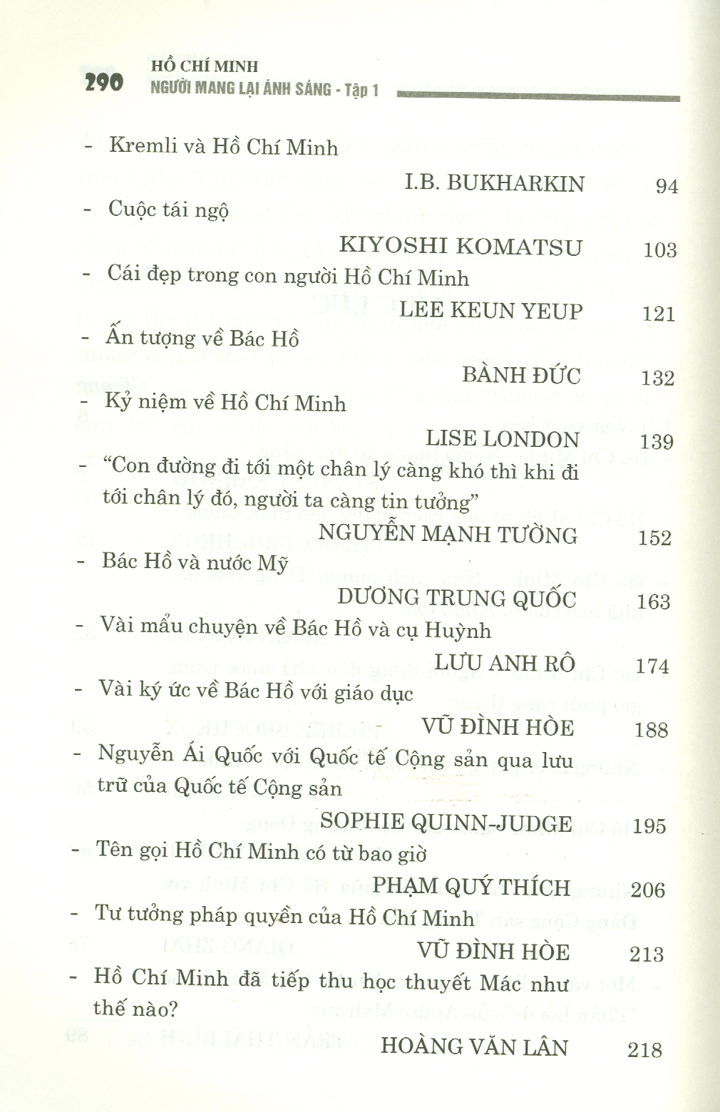 HỒ CHÍ MINH - Người Mang Lại Ánh Sáng - Tập 1