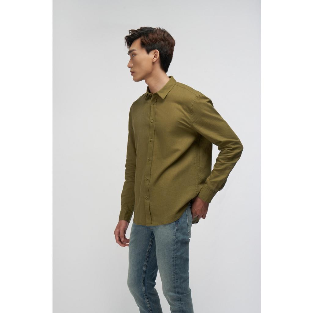 Áo sơ mi nam tay dài vải LINEN 4 màu 10S21SHL031CR1 | LASTORE MENSWEAR