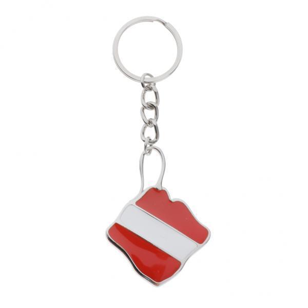 2-3 of pack Zinc Alloy Diving Flag Key Chain Holder Keyring Keychain