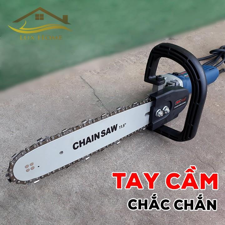 Lưỡi cưa xích gắn máy mài cầm tay - CHAIN SAW LOẠI 1 - Có bình tra nhớt tự động - Bộ lưỡi cưa xích