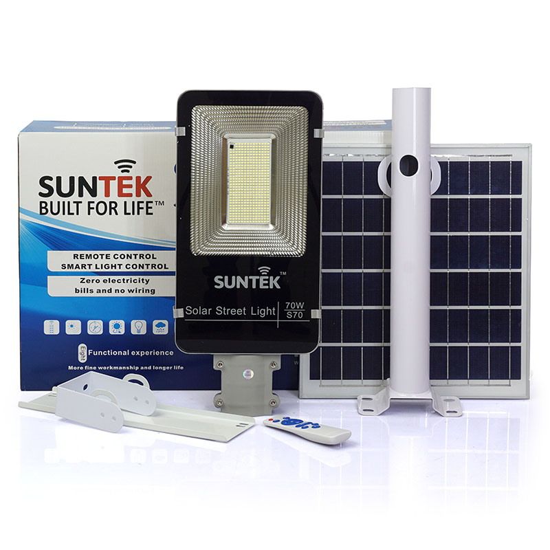 Đèn Đường LED Năng Lượng Mặt Trời SUNTEK S70 70W - Hàng chính hãng