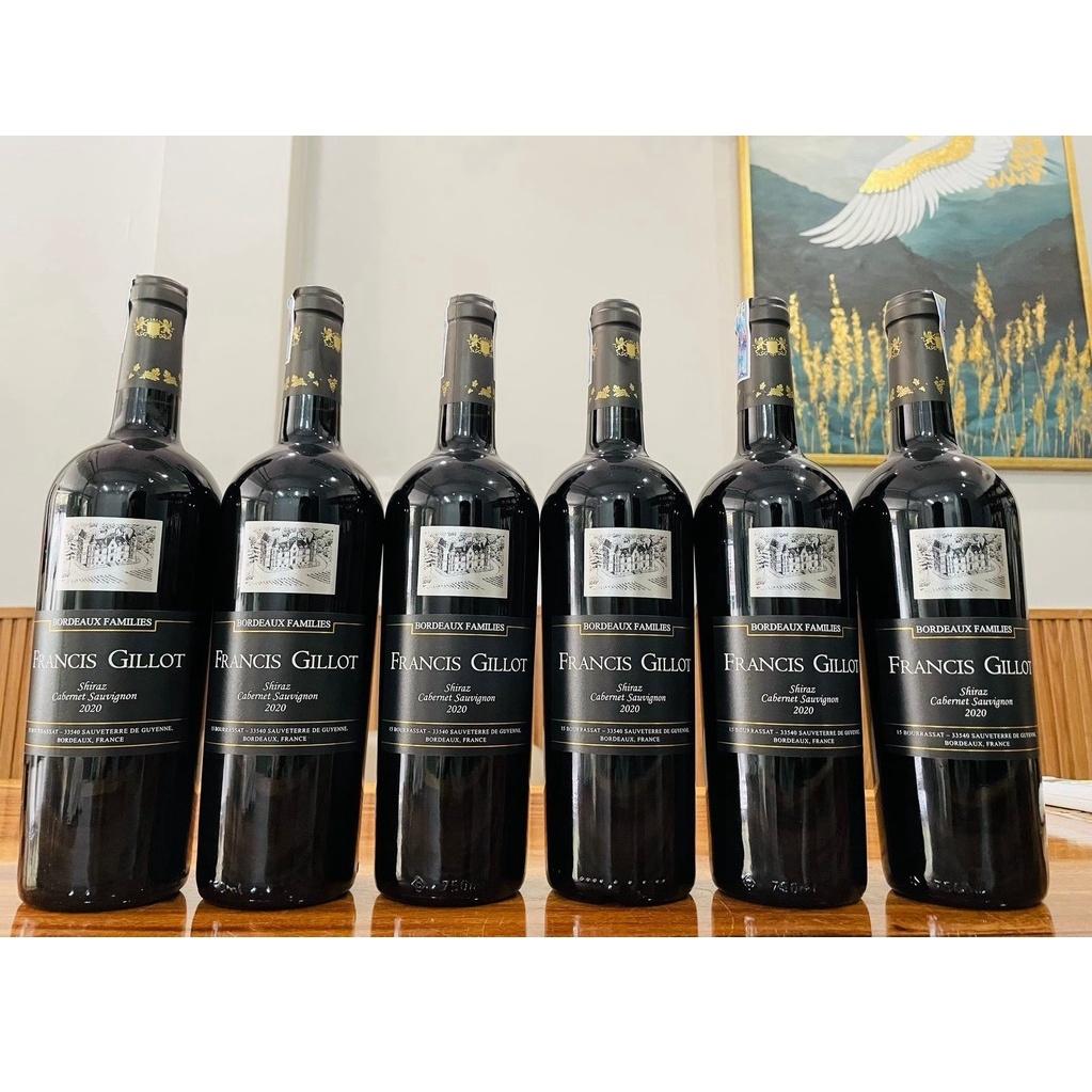 Rượu vang Pháp Francis Gillot Shiraz (nhãn đen)