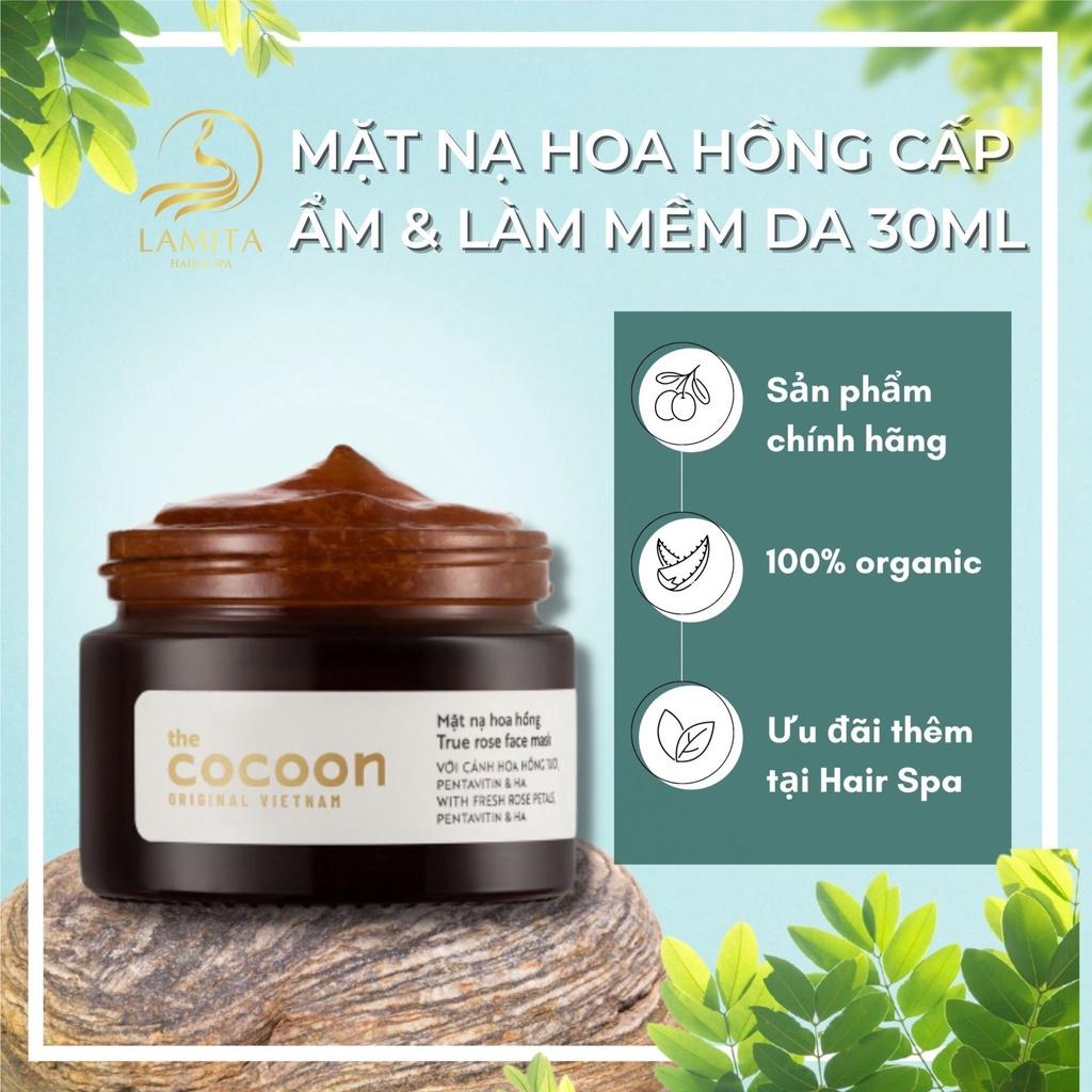 Mặt nạ hoa hồng Cocoon cấp ẩm và làm mềm da 30ml Lamita Hair Spa - LS025 - The Cocoon Original Vietnam