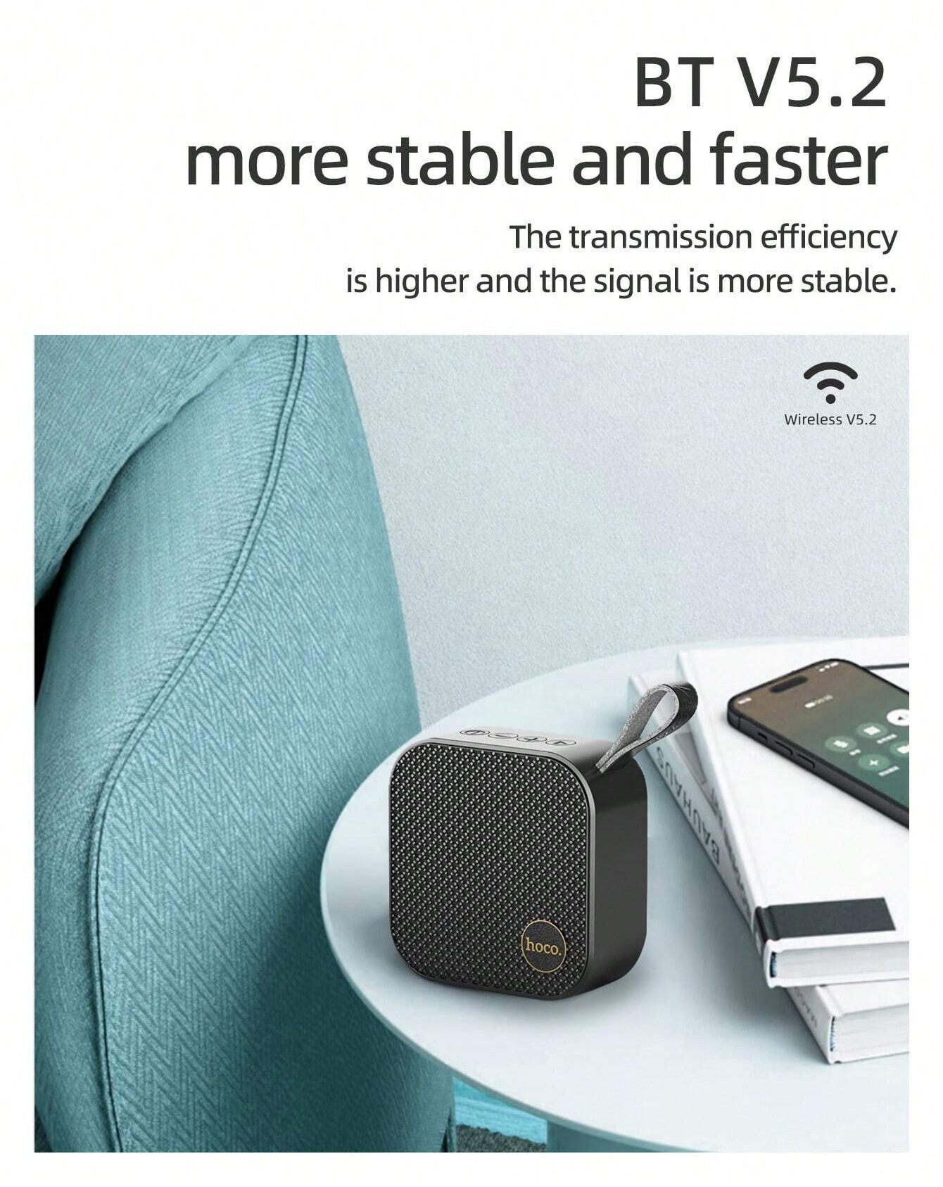 Loa bluetooth Hoco HC22, loa nghe nhạc mini để bàn hỗ trợ khe cắm thẻ nhớ, usb, âm thanh vòm 3D- Hàng chính hãng