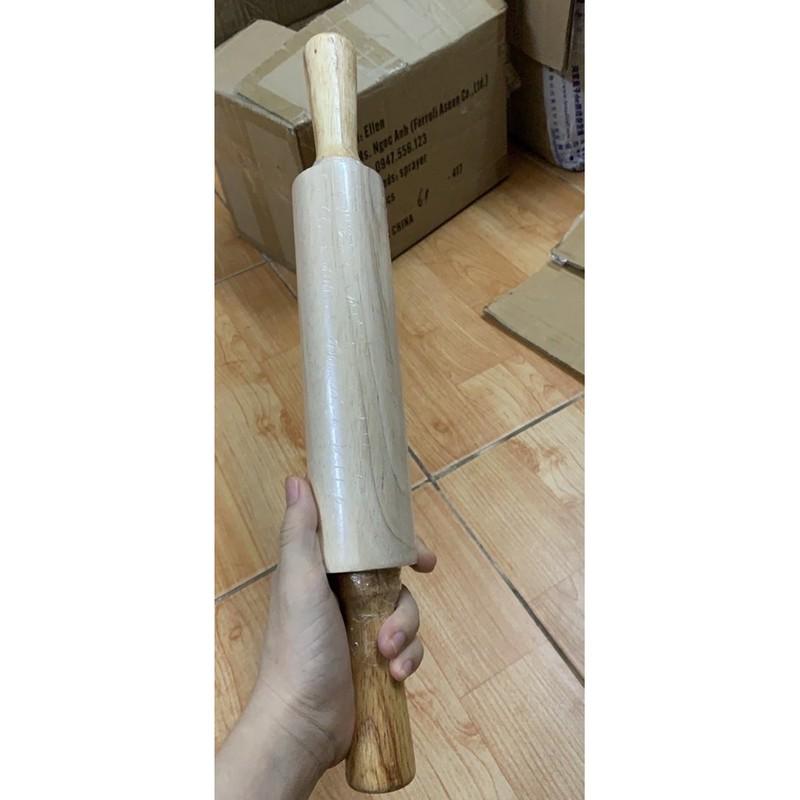 Cán lăn bột gỗ 38cm loại đẹp, chắc chắn