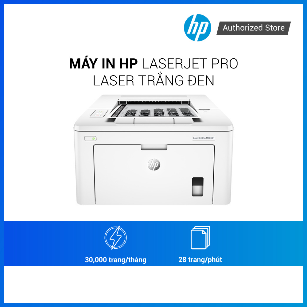 Máy in HP laser đen trắng LaserJet Pro M203dn Printer G3Q46A 256MB - Hàng chính hãng