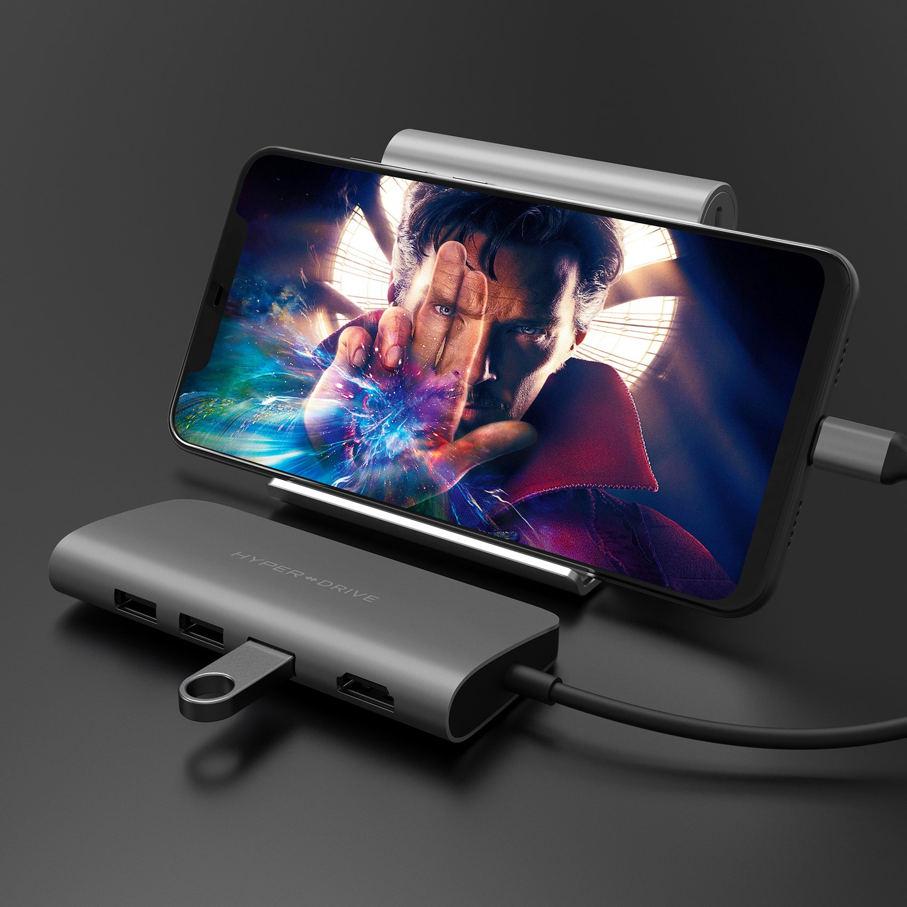 CỔNG CHUYỂN HYPERDRIVE POWER 9-IN-1 USB-C HUB FOR IPAD PRO 2018, MACBOOK, SURFACE, ULTRABOOK, CHROMEBOOK PC & USB-C DEVICES – HD30F - HÀNG CHÍNH HÃNG