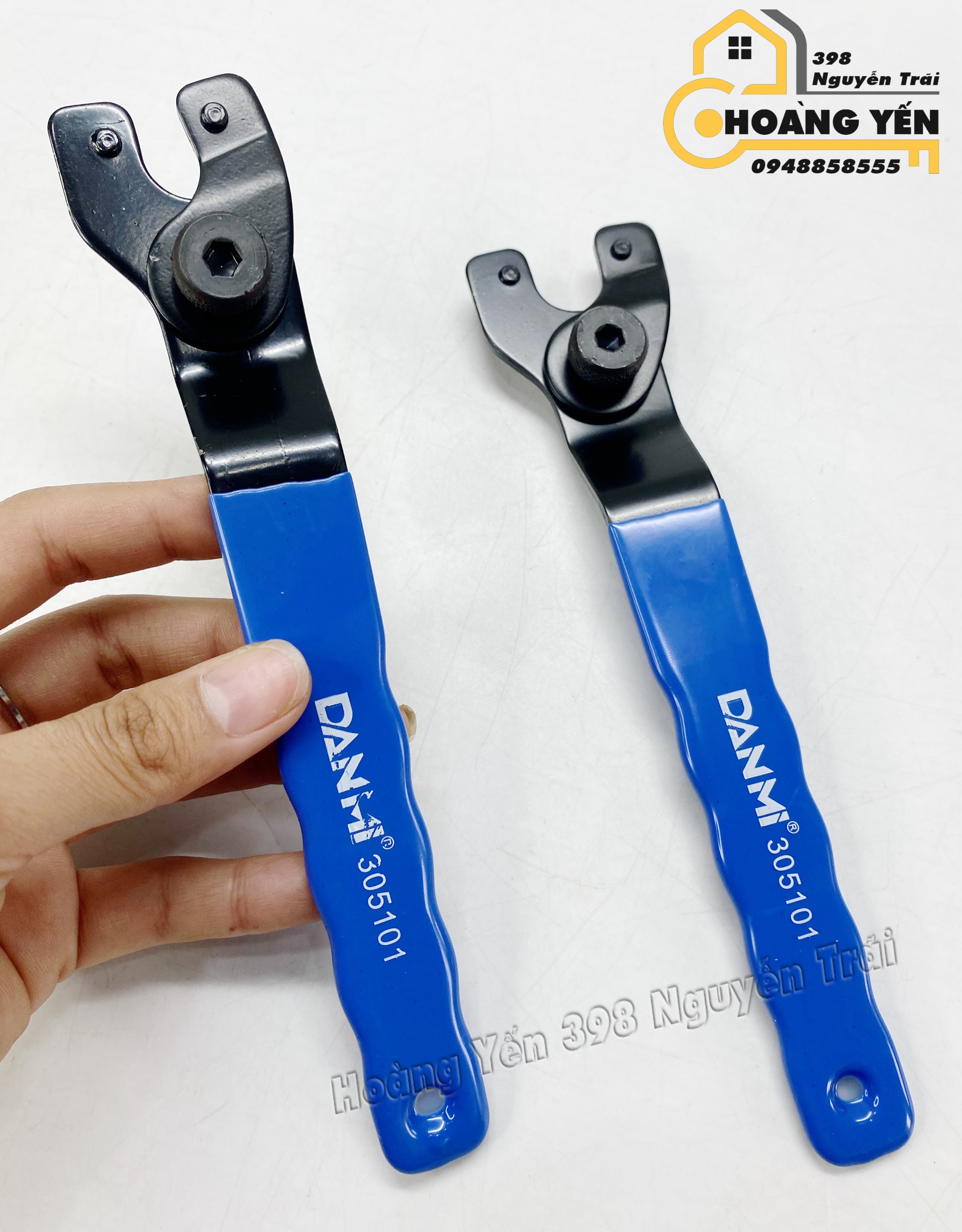 Dụng cụ mở máy mài, cơ lê đa năng DANMI 305101 Tay mở máy mài đa năng, Cờ Lê Mở Máy Cắt, Máy Mài - Tháo Lắp Ốc Hãm Đĩa Cắt Có Điều Chỉnh