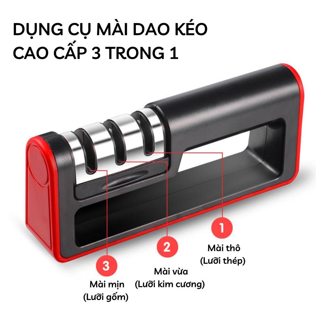 Dụng cụ mài dao kéo 3 cấp độ cầm tay Living C , mài dao nhanh bén siêu tiện lợi _M89