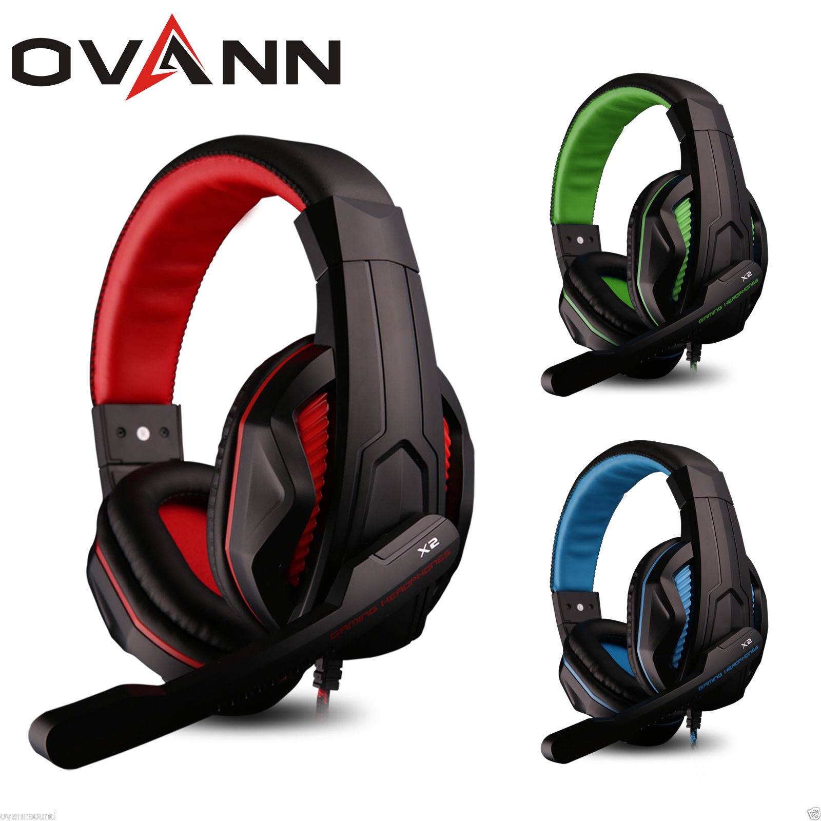 Bộ Tai Nghe Chụp Tai Ovann X2 và Chuột Chơi Game Có Dây - Hàng Chính Hãng