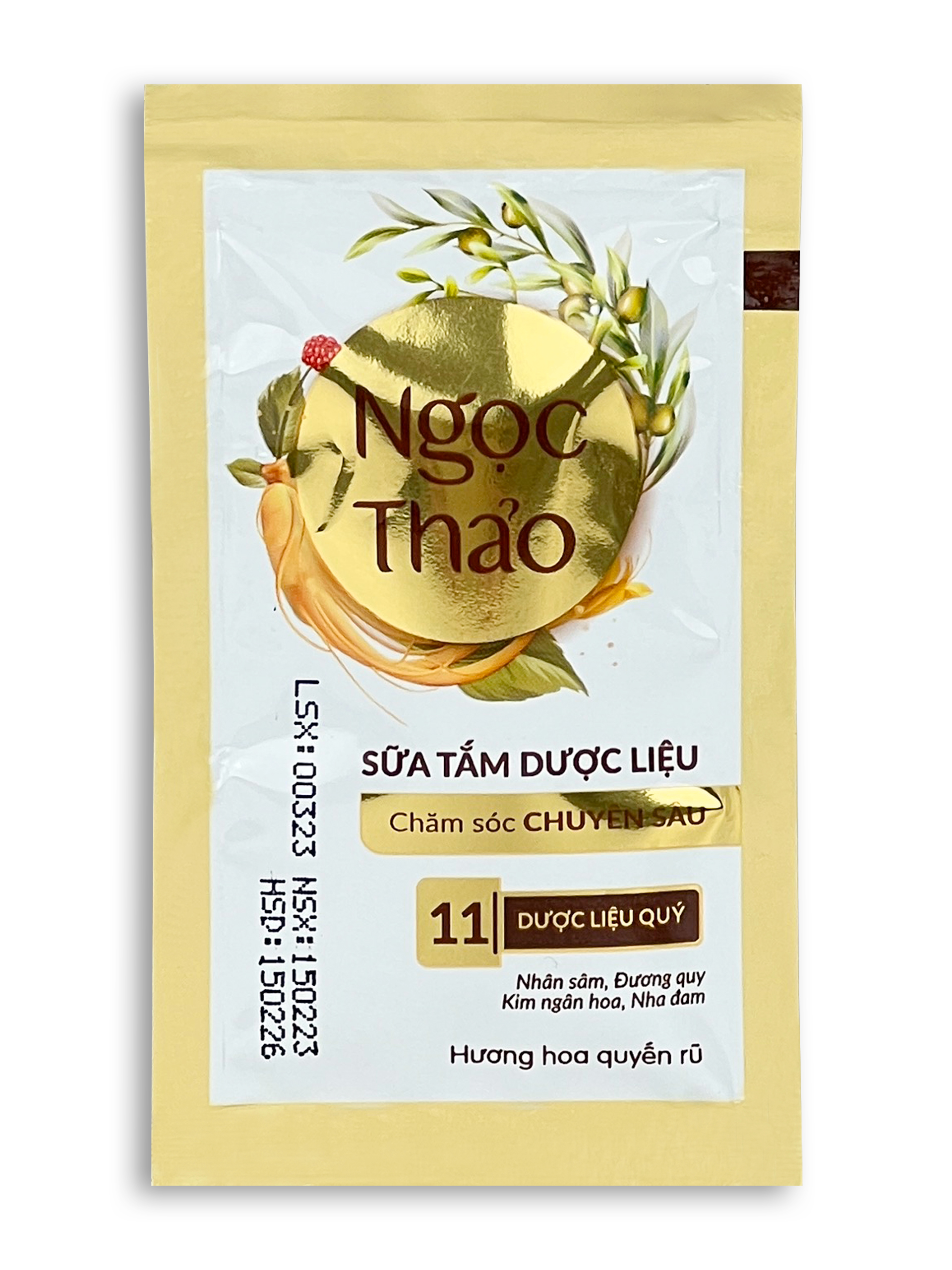 Sữa tắm Ngọc Thảo chuyên sâu dây 10 gói x 6ml