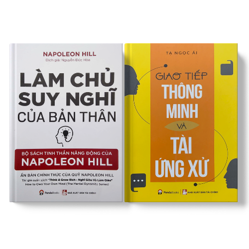 Sách PANDABOOKS combo 2 cuốn Làm chủ suy nghĩ của bản thân +Giao tiếp thông minh và tài ứng xử