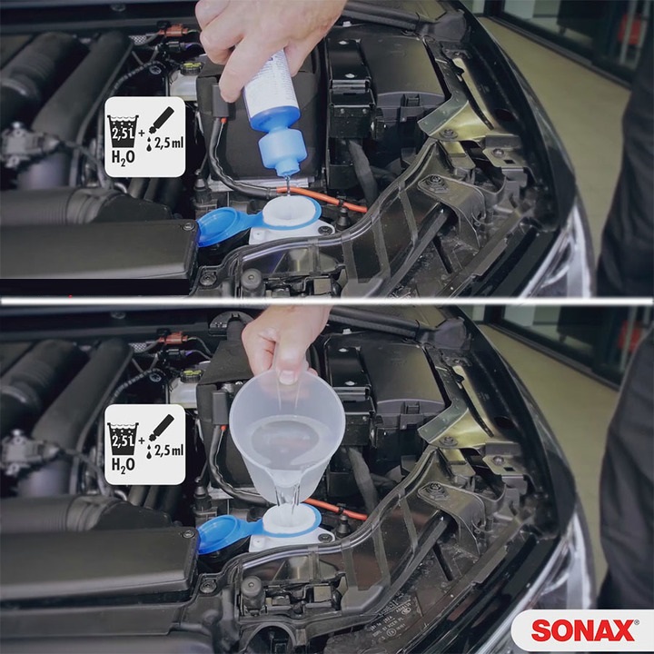 DUNG DỊCH VỆ SINH VÀ LÀM TRONG KÍNH LÁI CAO CẤP SONAX XTREME CLEAR VIEW 1:100 NANOPRO 271141 250ML