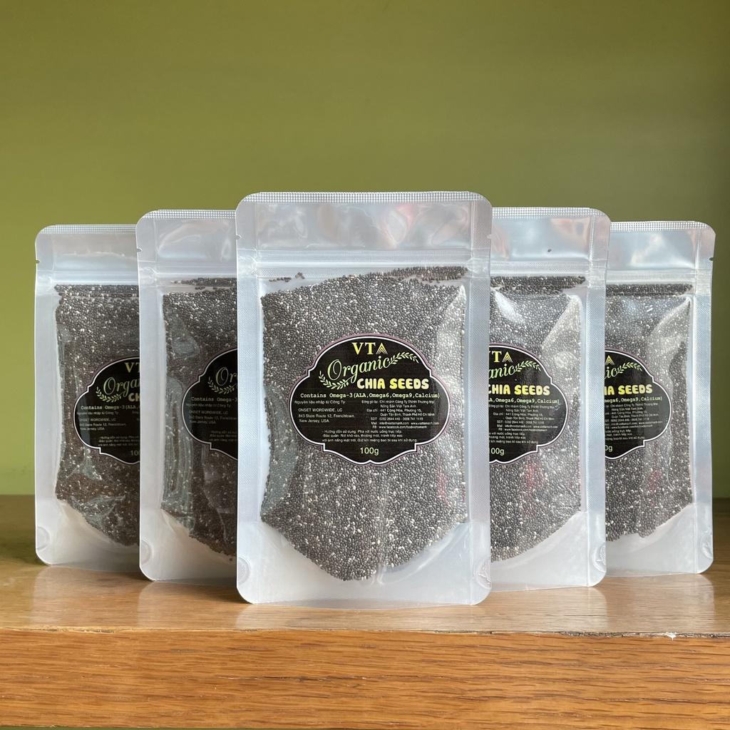 Hạt Chia Hữu Cơ Việt Tam Anh Nhập Khẩu Mỹ - Túi 100g