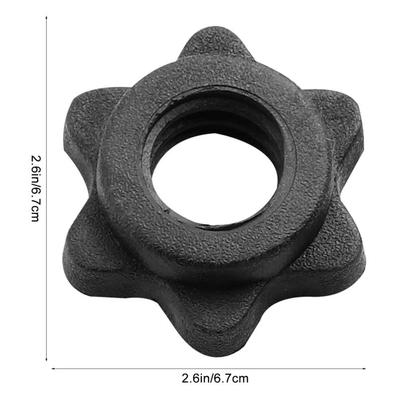4 Cái/bộ Spinlock Vòng Cổ, Chống Trơn Trượt Vòng Quay Khóa Cổ Lục Giác Hạt Vít Kẹp Spinlock Cổ Cho Quả Tạ Nâng Trọng Lượng Color: Red