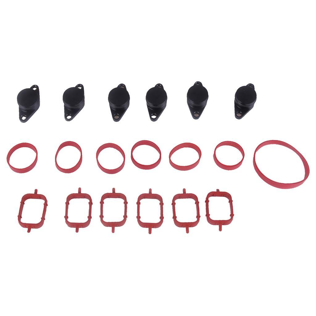 6 Pieces 33mm Diesel Swirl Flap Bungs Gaskets Kit For BMW E60/E61 E90 E91