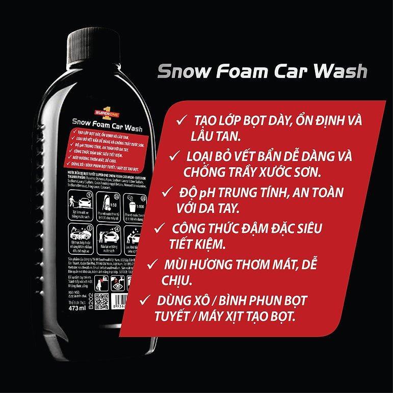 Nước Rửa Xe Bọt Tuyết Super One Snow Foam Car Wash - Exterior