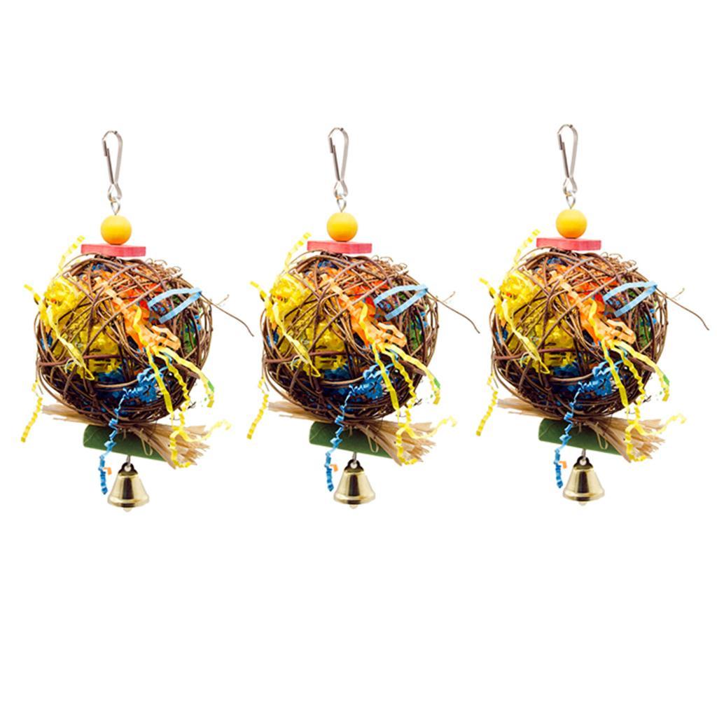 3 Pcs Bird Chewing Toy for Bird Parrot Budgie Cockatiel Parakeet Cage Toy