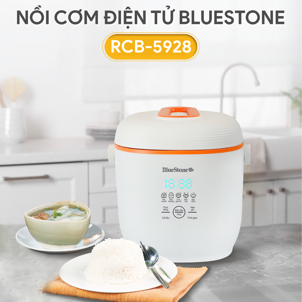 Nồi cơm điện tử Bluestone 0.6 lít RCB-5928 - Hàng chính hãng