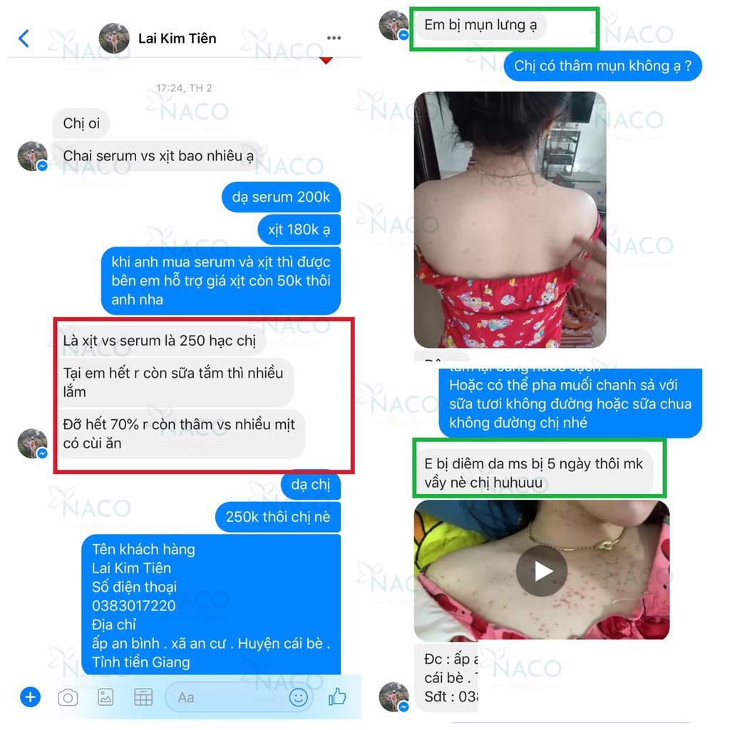 Sữa Tắm Hỗ Trợ Giảm Mụn Lưng Nacobeauty