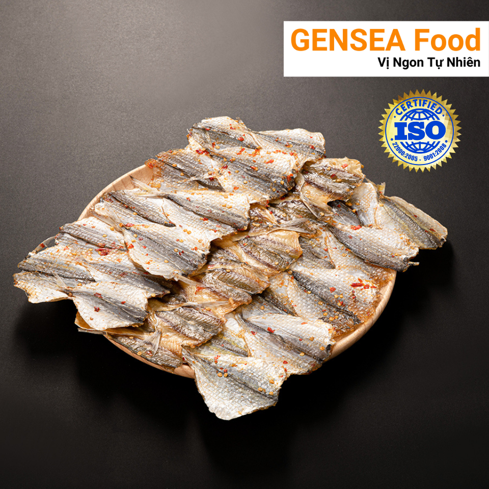 Cá Chỉ Vàng Khô Phú Quý Tẩm Gia Vị Loại 1 Size Đại Cực Ngon GENSEA Food G2415 Chuẩn ATVSTP Quốc Tế ISO 22000:2018