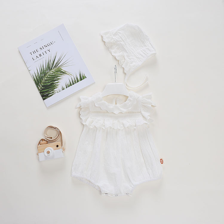 Bodysuit cho bé, áo liền quần kèm mũ cực xinh cho bé gái từ 7-15kg